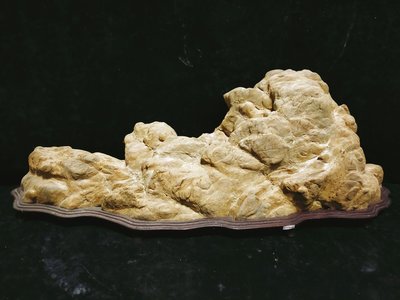 D0132 江山如畫 原石山子(9.4kg) 長62cm寬13cm高23cm 雅石奇石天然石原石礦石風化石擺件