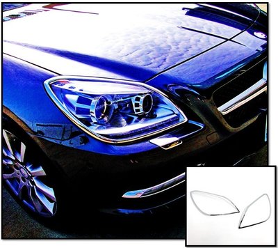 圓夢工廠 Benz SLK R172 2011~2020 SLK200 SLK250 改裝 鍍鉻 車燈框 前燈框 頭燈框