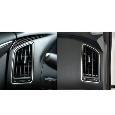 適用無限 Q50/Q60真碳纖維儀表左側飾條汽車內飾改裝配件貼紙