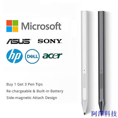 阿澤科技適用於 Microsoft Surface Pro 3 4 5 6 7 Pro X Surface Go 2 觸控筆