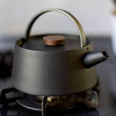 現貨：茶壺日本南部鐵器純手工鑄鐵茶壺燒水壺復古日式茶藝茶道急須茶壺小