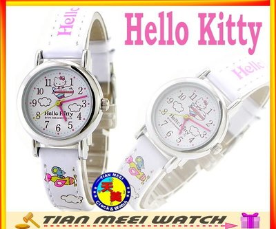 【全新原廠公司貨】【天美鐘錶店家直營】【下殺↘超低價有保固】日本Hello Kitty錶-HK805L 白