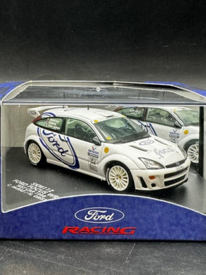 [Vitesse]Ford Focus WRC 福特福克斯拉力賽車模型 1/43 白色-原創