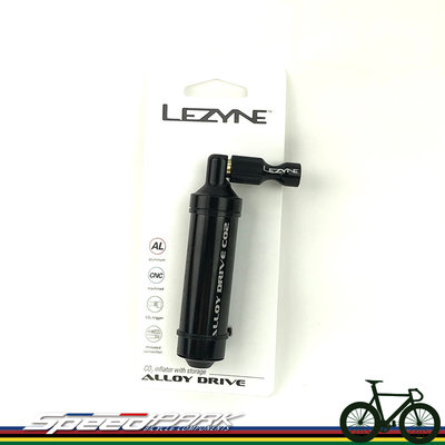 【速度公園】LEZYNE ALLOY DRIVE CO2 聰明嘴 鋁合金co2 鋼瓶打氣筒 內含一個鋼瓶