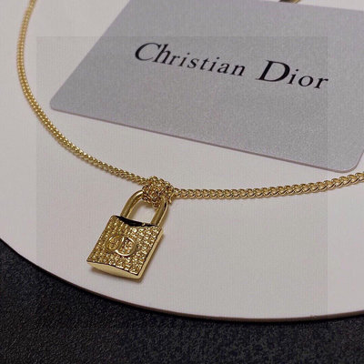 迪奧項鏈Dior同心鎖項鏈經典CD字母鏈條簡約大氣鎖骨鏈 名媛減齡典雅項鏈脖鏈頸鏈首飾