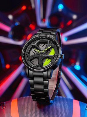女生手錶 男士手錶 蘭博基尼輪轂手錶男士機械十大正品時來運轉新概念品牌rs7刀鋒