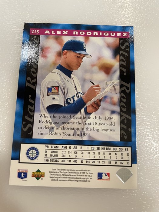 魅了 ALEX RODRIGUEZ AUTO CARD 2 枚（直筆サイン）MLB スポーツ選手