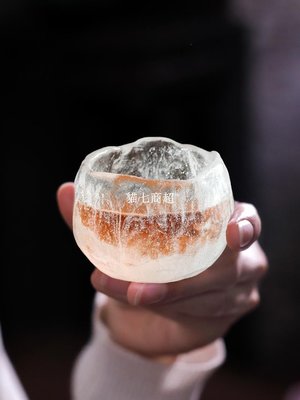 【熱賣精選】冰凍燒琉璃杯李子柒茶杯女個人專用品茗杯玻璃功夫茶具主人杯單杯