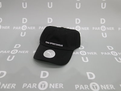 【Dou Partner】Puma 基本 Sportswear 棒球帽 運動帽 黑色 瘦子 024036-01