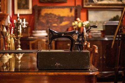 英國古董縫紉機 裁縫鳥縫紉機 原盒