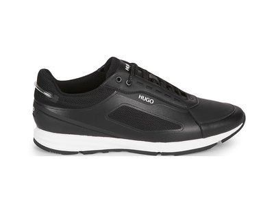 [全新真品代購] HUGO HUGO BOSS 黑色 異材質拼接 運動鞋 / 休閒鞋