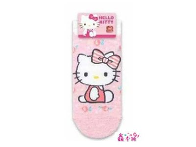 鑫本舖【KIKIYA】Kitty造型短襪/直版襪馬卡龍粉紅