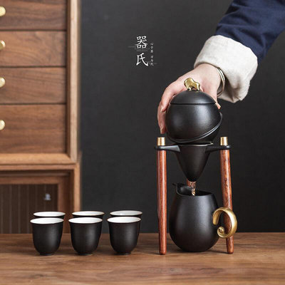 器氏陶瓷懶人自動茶具套裝家用旋轉出水泡茶器茶壺功夫茶具禮盒裝~訂金