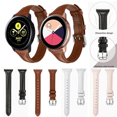 錶帶超薄真皮錶帶, 適用於 Samsung Galaxy Watch Active2 Active 2 / Watch3