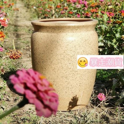 【熱賣精選】花盆 陶瓷花盆 種植盆 落地大花盆 茶花桂花馬醉木花盆陶瓷大號特大號落地陶罐客廳庭院大口徑盆