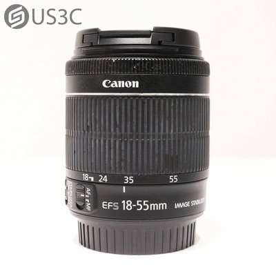 【US3C-青海店】【一元起標】公司貨 Canon EF-S 18-55mm F3.5-5.6 IS STM 支援前後簾快門 標準變焦鏡 二手鏡頭