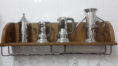 [小柳老物之家]ALESSI咖啡壺，摩卡壺(剩3人款）、煙囪壺（3、6人款均有）、顛倒壺