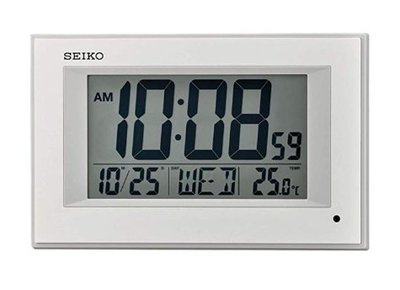 【天龜】SEIKO 自動調整亮度 溫度 燈光 日曆 時鐘 電子鐘 QHL077W QHL 077