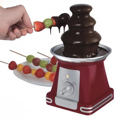 廠家直銷 三層巧克力噴泉機 自動融化塔 瀑布火鍋熔漿機烘焙機噴淋塔機熱賣