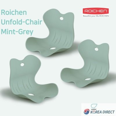 韓國直運 ROICHEN 官方正品 Roichen UNFOLD Chair 直立腰部 護脊坐墊 新產品, 薄荷灰色,