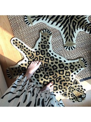 荷蘭Doing Goods純手工羊毛地毯客廳臥室床邊毯創意動物圖案地墊