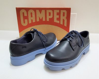 Camper Mil專櫃正品 藍黑色 綁帶 厚底 紳士鞋 女鞋  22074-027 GL 36號