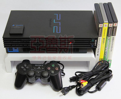 【亞魯斯】PS2遊戲主機(未改機) SCPH-39000 型 厚機 黑色款 / 中古商品 (看圖看說明)