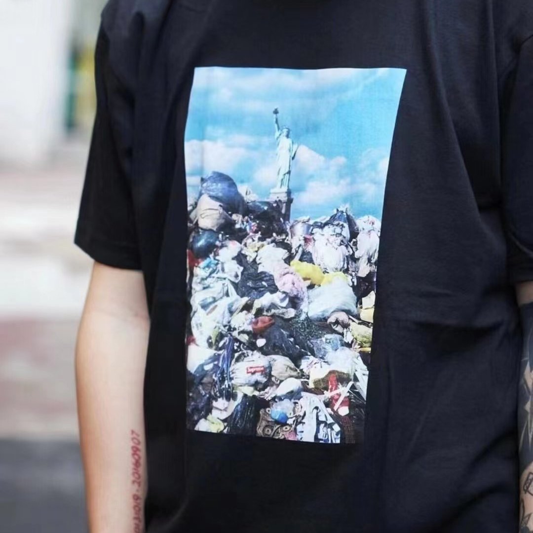 お買得】 Supreme Trash Tee テーマ かわいい ごみ Tシャツ/カットソー