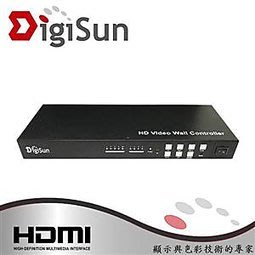 喬格電腦 DigiSun VW404 4螢幕HDMI拼接電視牆控制器