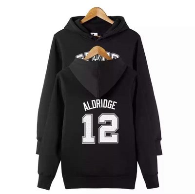 💖LaMarcus Aldridge長袖連帽T恤上衛衣💖NBA馬刺隊Adidas愛迪達運動籃球衣服大學純棉T男714