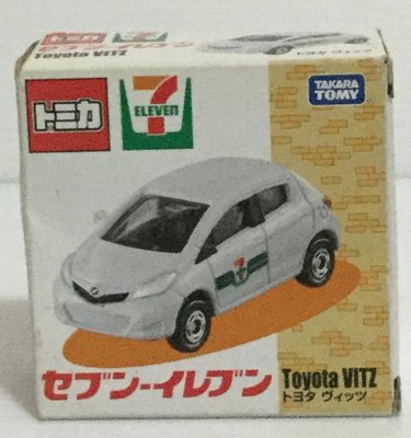 現貨 正版 TAKARA TOMY TOMICA 多美小汽車7-11營業車 Toyota VITZ(外盒不優美)