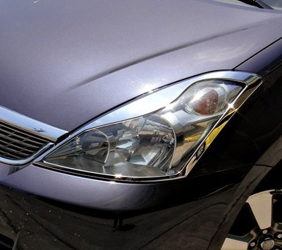 圓夢工廠 Toyota Wish 2004~2009 一代 改裝 鍍鉻銀 前燈框 頭燈框 車燈框 飾貼