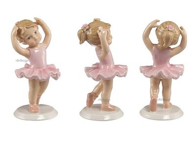 日本進口 芭蕾少女 陶瓷娃娃 精緻瓷偶 芭蕾舞 女孩 精緻陶瓷娃娃