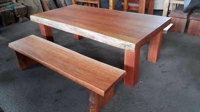 【原味手工家具】花梨木餐桌椅組-台南 原木 家具