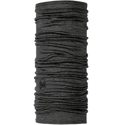 【BUFF】BF100202 西班牙《舒適》美麗諾羊毛頭巾 霧面灰黑 素色保暖魔術頭巾 merino wool