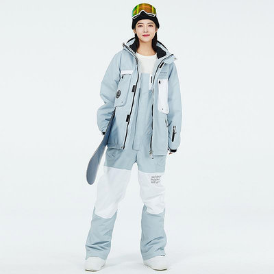 滑雪服女套裝男冬季戶外防風防水保暖滑雪衣褲單板雙板滑雪服套裝
