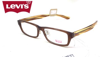 【本閣】LEVIS LS06344Z美式光學眼鏡方框 透明茶復古膠框手工眼鏡造型男女 大頭大臉舒適 yellowplus
