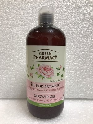 Green Pharmacy 草本肌曜 葡萄玫瑰&綠茶草本健康沐浴露 500ml