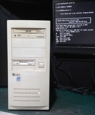 (大眾1號機)【窮人電腦】跑DOS系統！自組有2個ISA插槽的大眾Pentium III工業主機出清！外縣可寄！