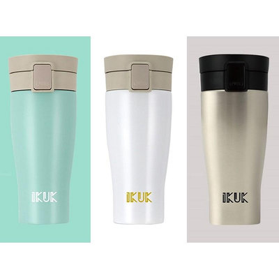 多件優惠 IKUK 艾可 陶瓷保溫杯-大彈蓋520ml / 水瓶 吸管 環保杯 陶瓷 冰壩杯 拿鐵