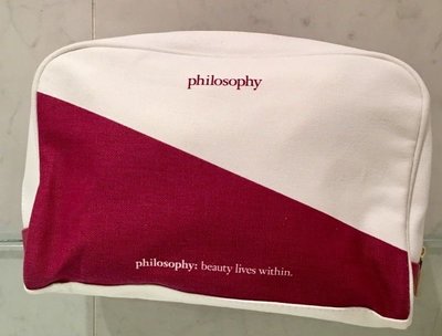 philosophy化妝包 手拿包 時尚包包 牛仔布材質 質感好