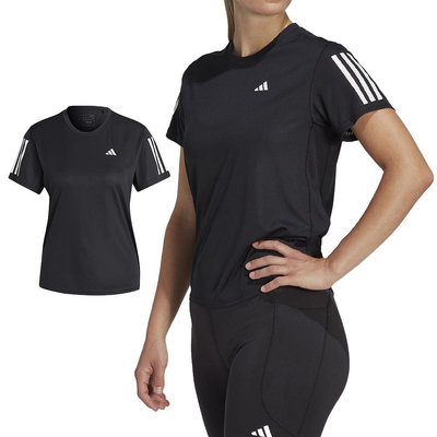 Adidas Own The Run Tee 女 黑 吸濕 排汗 舒適 再生材質 休閒 運動 短袖 IC5188