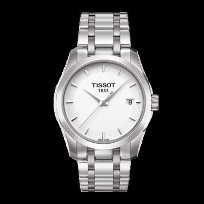 Tissot 天梭庫圖系列鋼帶石英女腕錶 T0352101101100