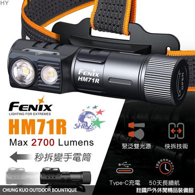 詮國 - FENIX 原廠特惠組高性能多用途工業頭燈 / Type-C充電 / HM71R