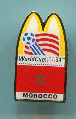 1994年 美國 世界杯足球 FIFA 章 徽章 麥當勞 摩洛哥
