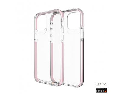 台灣出貨 粉色框 Gear4 Picadilly iPhone 12/12 Pro 6.1吋 手機保護殼 透明抗菌防摔殼