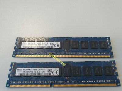 SK海力士8G 1RX4 PC3-14900R DDR3 1866 ECC RDIMM 伺服器記憶體條