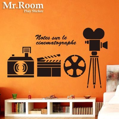 ☆ Mr.Room 空間先生創意 壁貼 拍片中 (FH063) 個性化 咖啡廳 民宿 汽車旅館 片場 攝影棚 電腦割圖