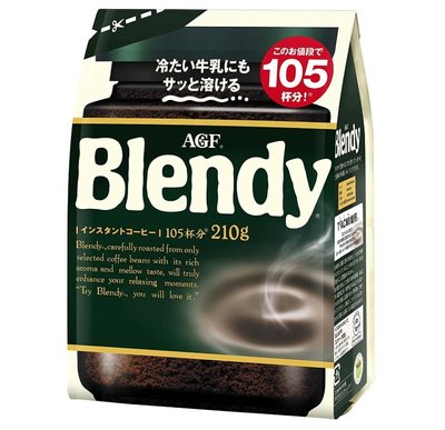 《FOS》日本 AGF Blendy 冰咖啡 210g 即溶咖啡 夏天 消暑 沖泡咖啡粉 清涼 辦公室 下午茶 熱銷