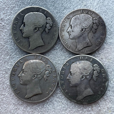 1844英國維多利亞青年版克朗銀幣15031